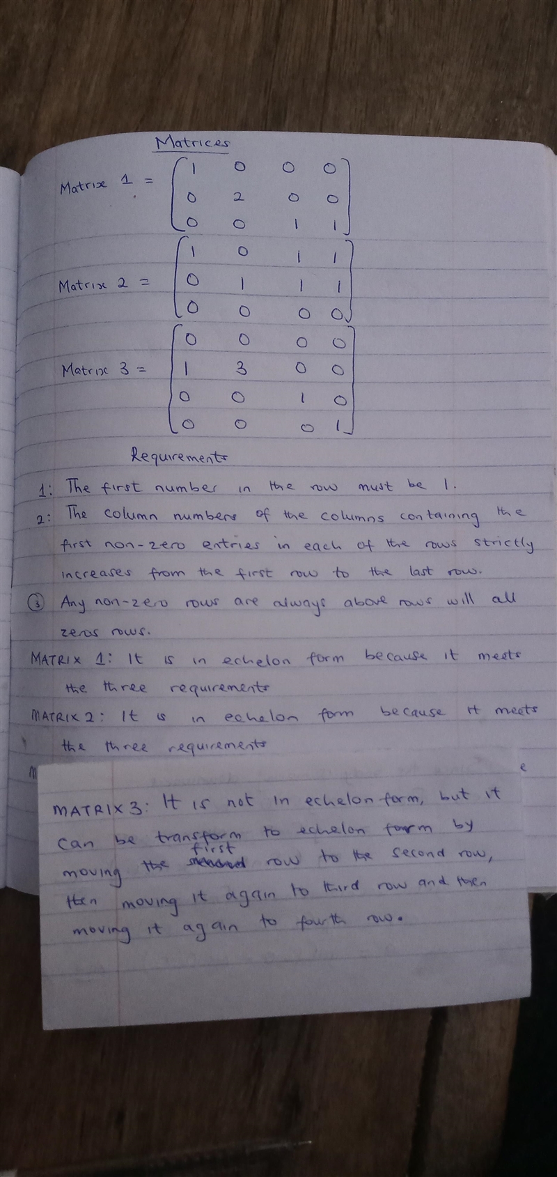 Determine which matrices are in reduced echelon form and which others are only in-example-1