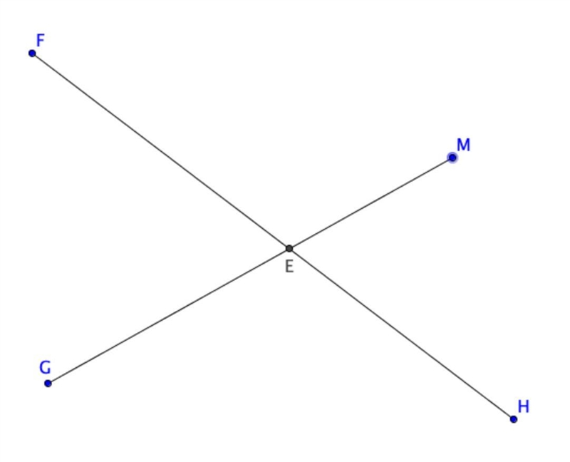 Vertical Angles: Vertical angles are angles that are opposite of each other when two-example-1