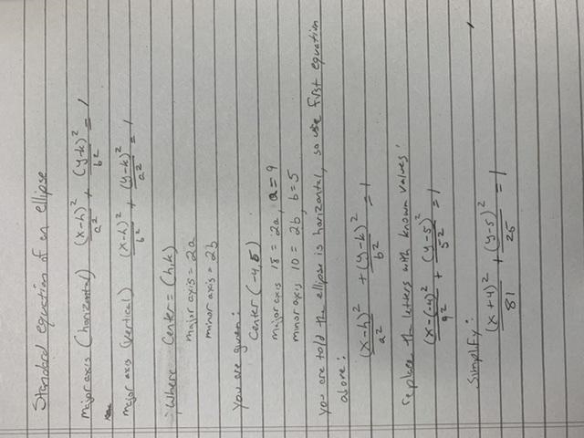 write the equation of a horizontal ellipse with a major axis of 18, and minor axis-example-1