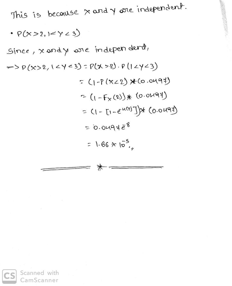 Let the joint pdf of X andY be f(x,y) = 12e−4x−3y , x > 0, y > 0. a. Find the-example-4