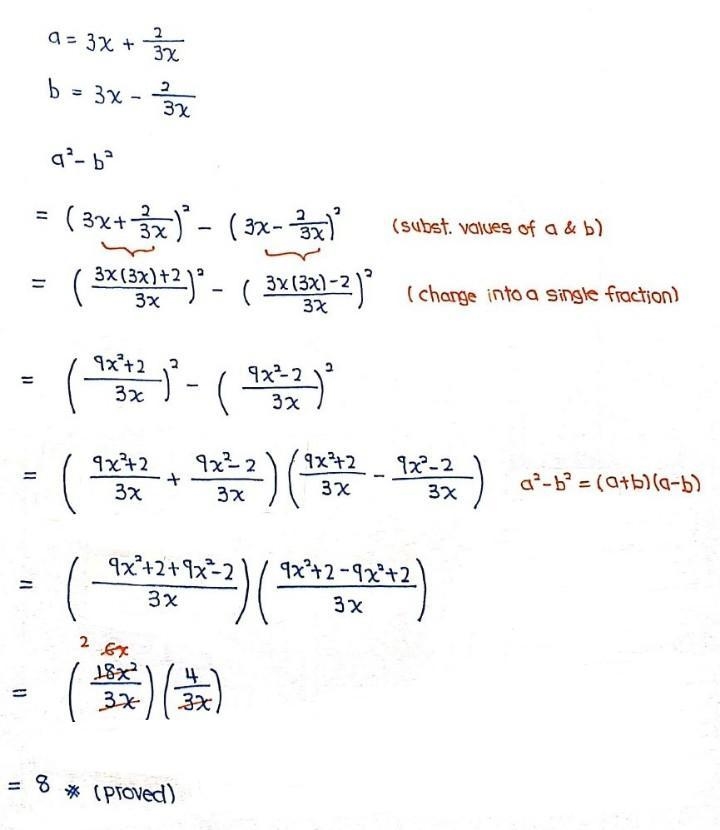 Show That {a }^(2) + {b}^(2) = 8 ​-example-1