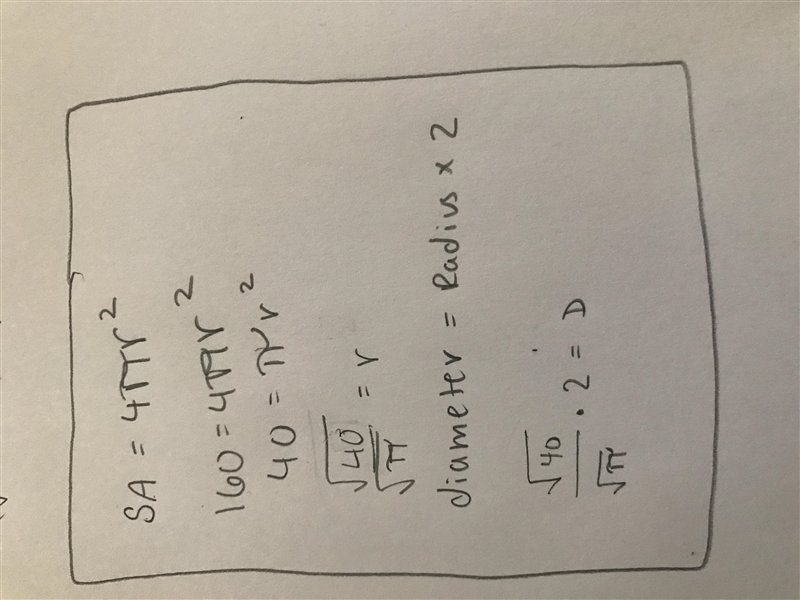 A sphere has a surface area of 160 square centimeters.which choice is the closest-example-1