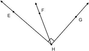 In the following diagram, it is known that EHG is a right angle, m EHF x   1 and-example-1