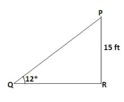 For problems 14 and 15, a drain pipe is to be laid between 2 points. One point is-example-1