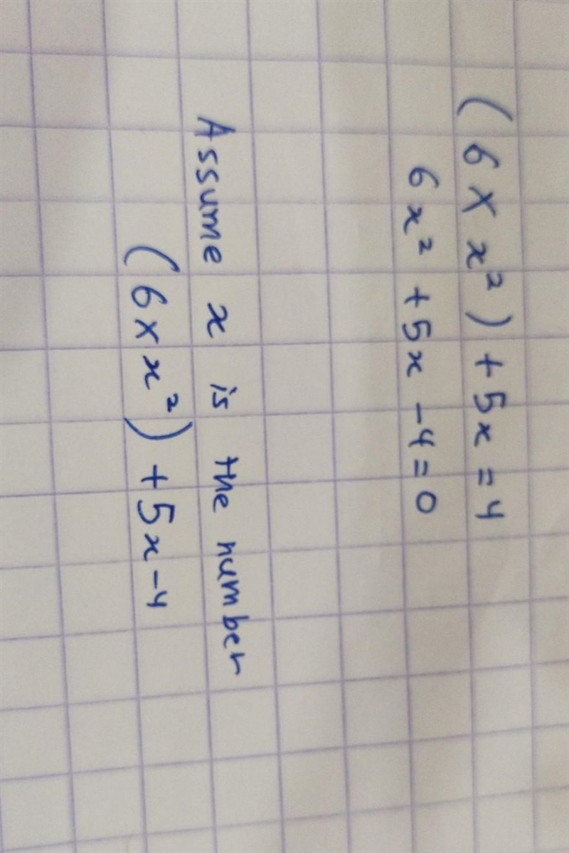 When the product of 6 and the square of a number is increased by 5 times the number-example-1