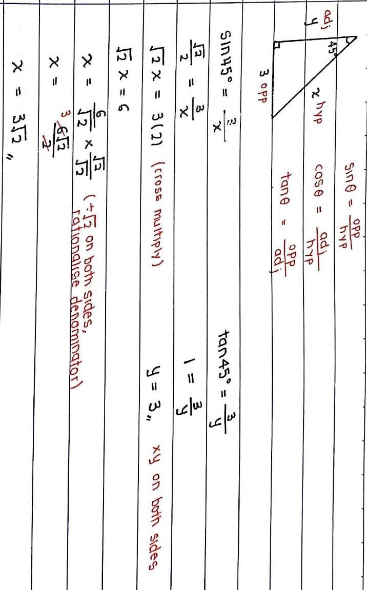 Find the missing side lengths. Answers are in simplest radical form with the denominator-example-1