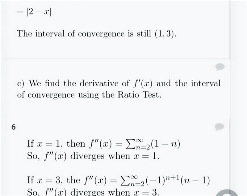 Find the intervals of convergence of f(x), f '(x), f ''(x), and ∫f(x) dx. (Be sure-example-3