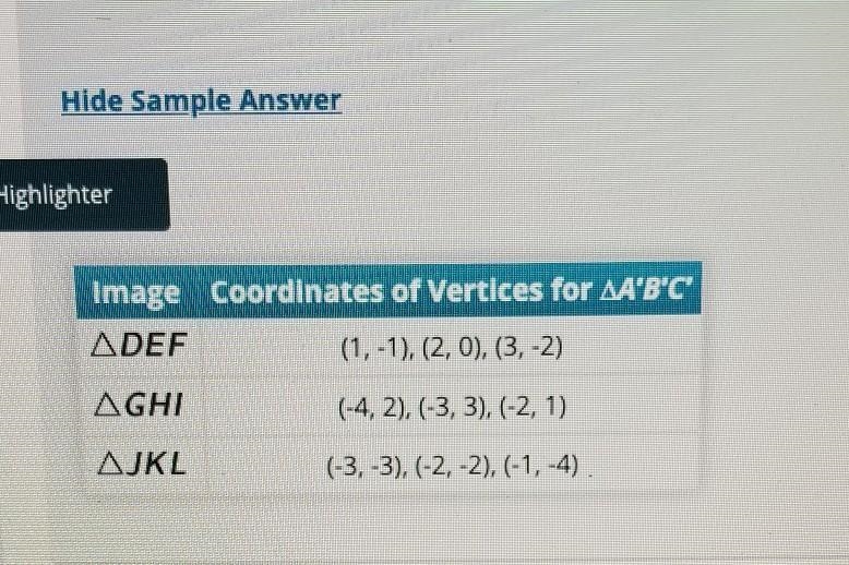 What are the coordinates of the vertices of AA'B'C' after each movement?-example-1