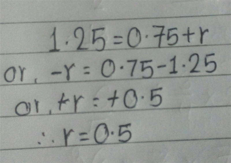 1.25=0.75+r what is R?-example-1