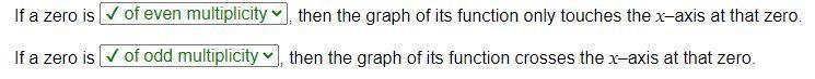 If a zero is then the graph of its function only touches the x-axis at that zero. Ifa-example-1