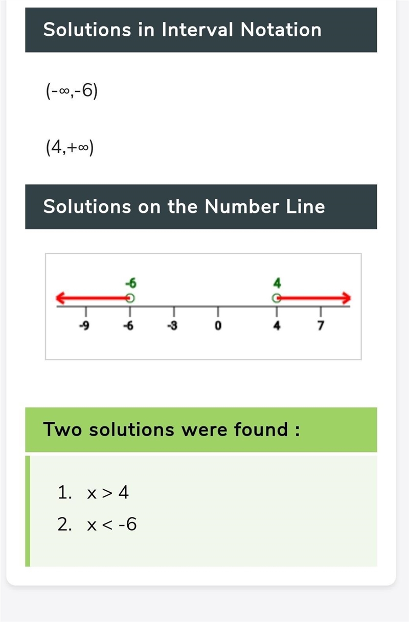 Solve the inequality, & show step by step |x+1|>5-example-3