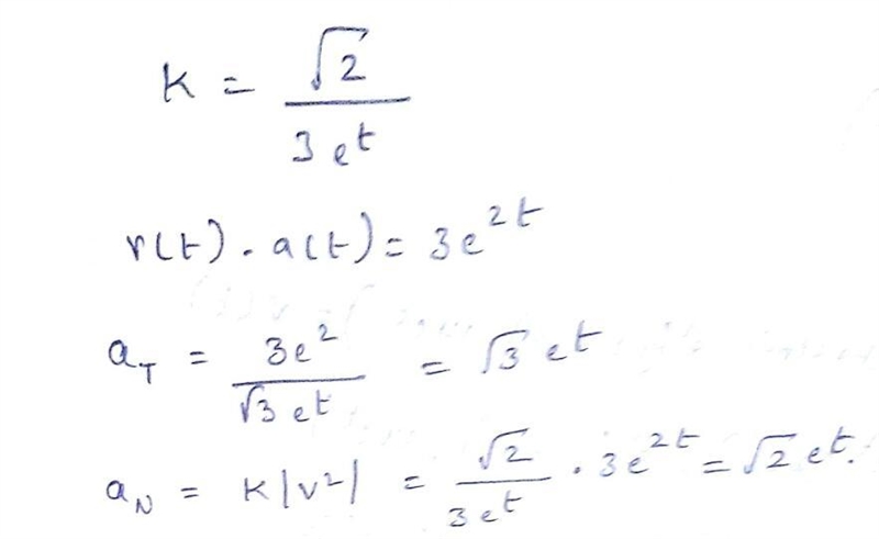 Consider the following trajectory of a moving object. r (t) = eᵗ sin (t), eᵗ cos (t-example-1