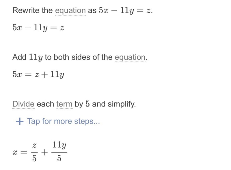 Can someone please answer this for me z=5x-11y-example-1