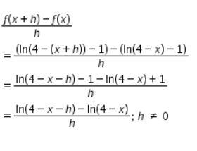 Which sequence of steps is a correct derivation of the difference quotient for f(x-example-1