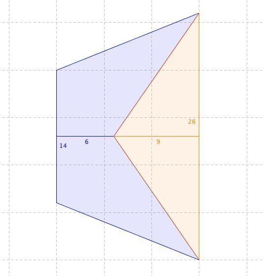 Find the area of the shaded region-example-1