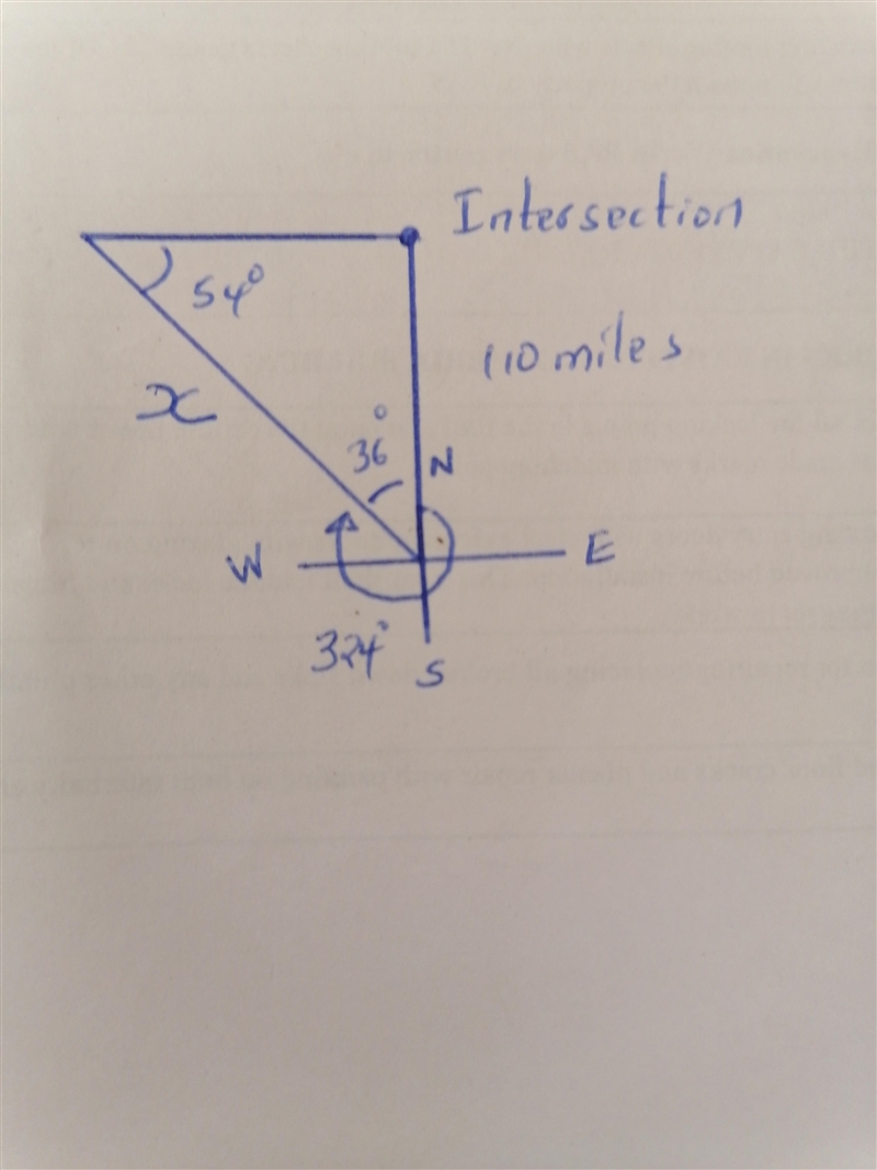 Two cars leave an intersection at the same time. One heads due south at 55 mph. The-example-1