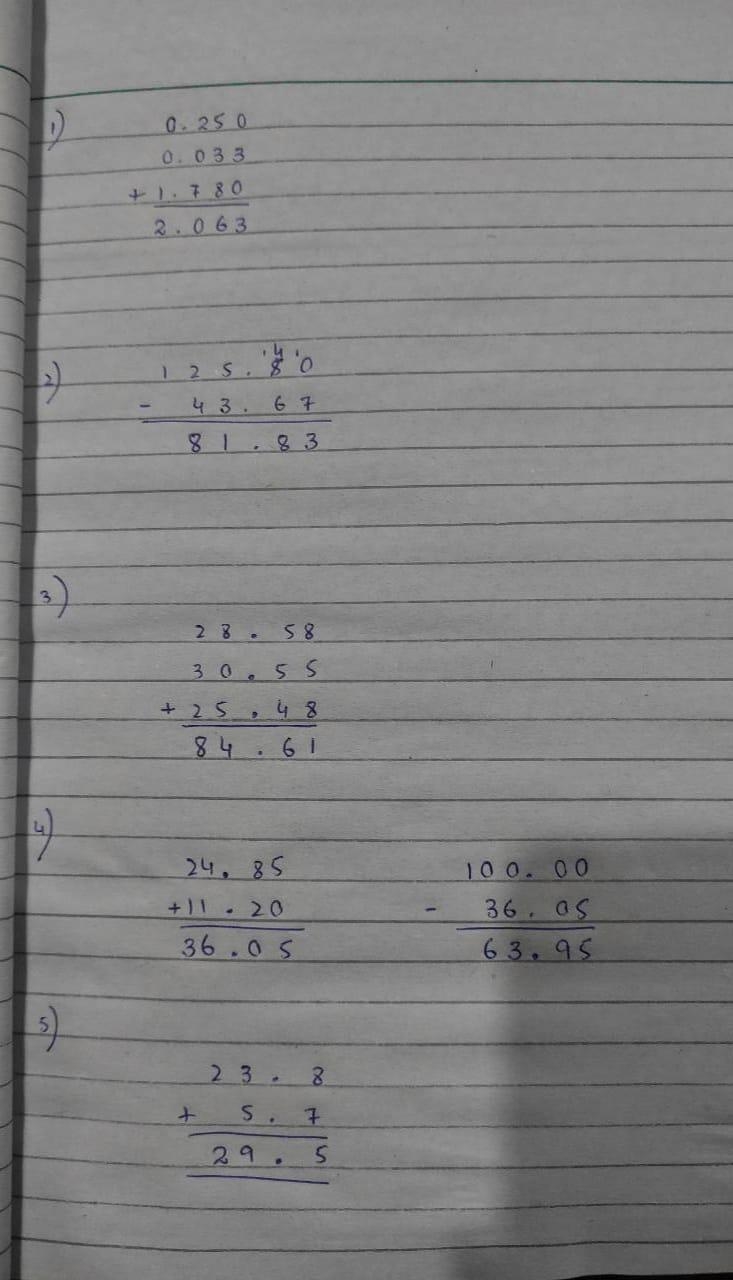 IL Directions: Encircle the letter of the correct answer. 1. When you add the decimal-example-1