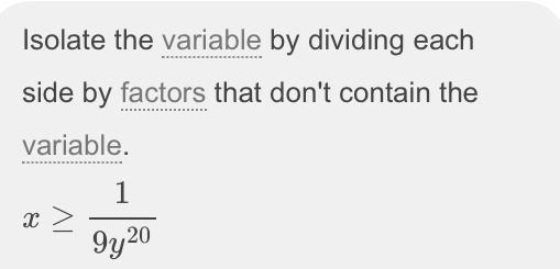 9x - y power two - 20 ≥ 0 i need every passage​-example-1