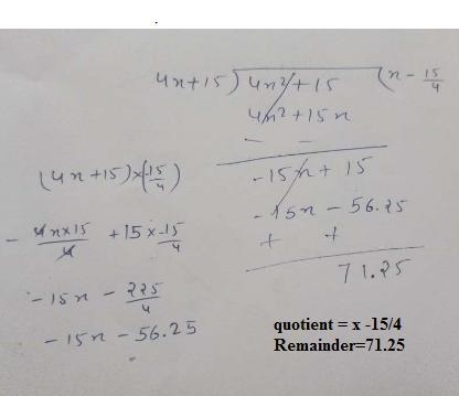 What is the quotient? 4x2 + 15 + 4x + 15 + 4x2 + 15 + 4x + 15 +-example-1