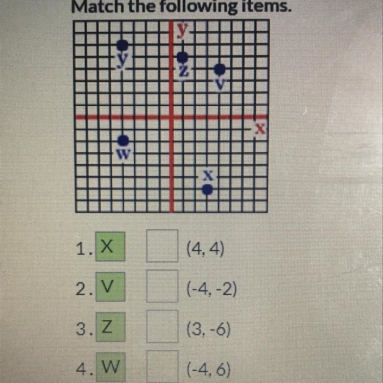 Match the following items.-example-1