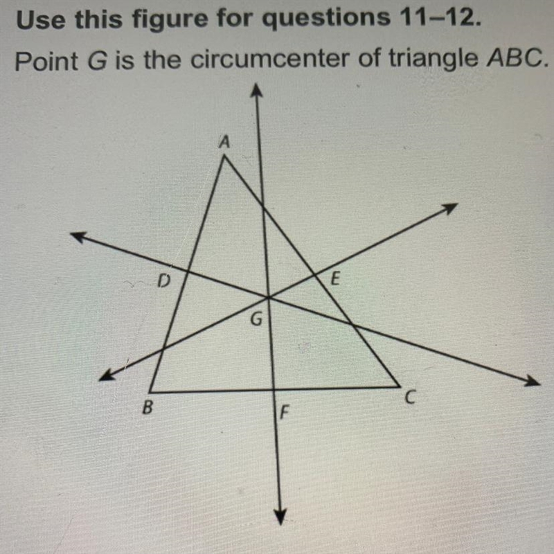 11. If AD = 8 centimeters, what is BD? A. 4 cm B. 6 cm C. 8 cm D. 10 cm-example-1