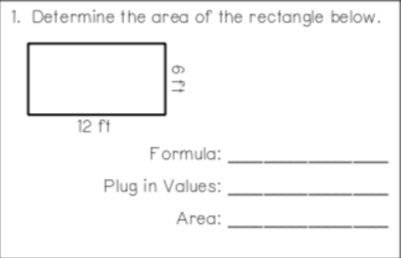 Determine the area of the rectangle below-example-1