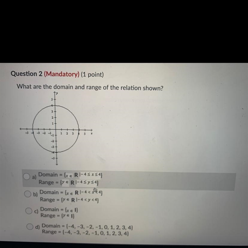 What is the domain and range of the relation shown?-example-1