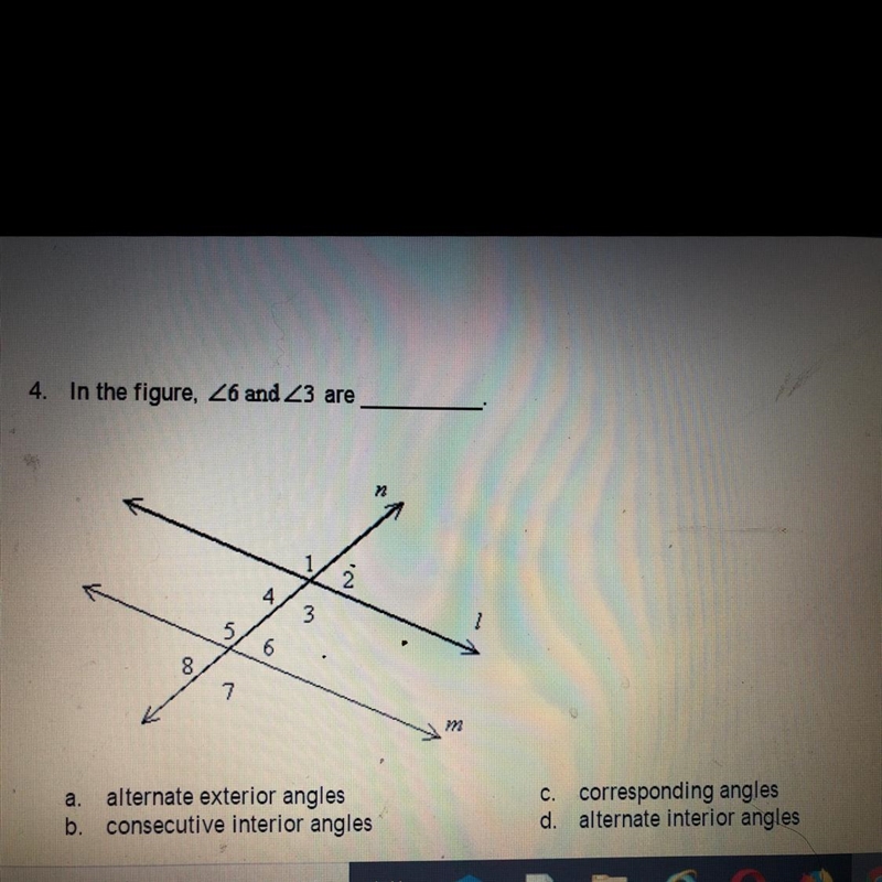 In the figure, <6 and <3 are-example-1