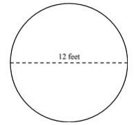 Using 3.14 for π, calculate the circumference and area of the circle below. Include-example-1