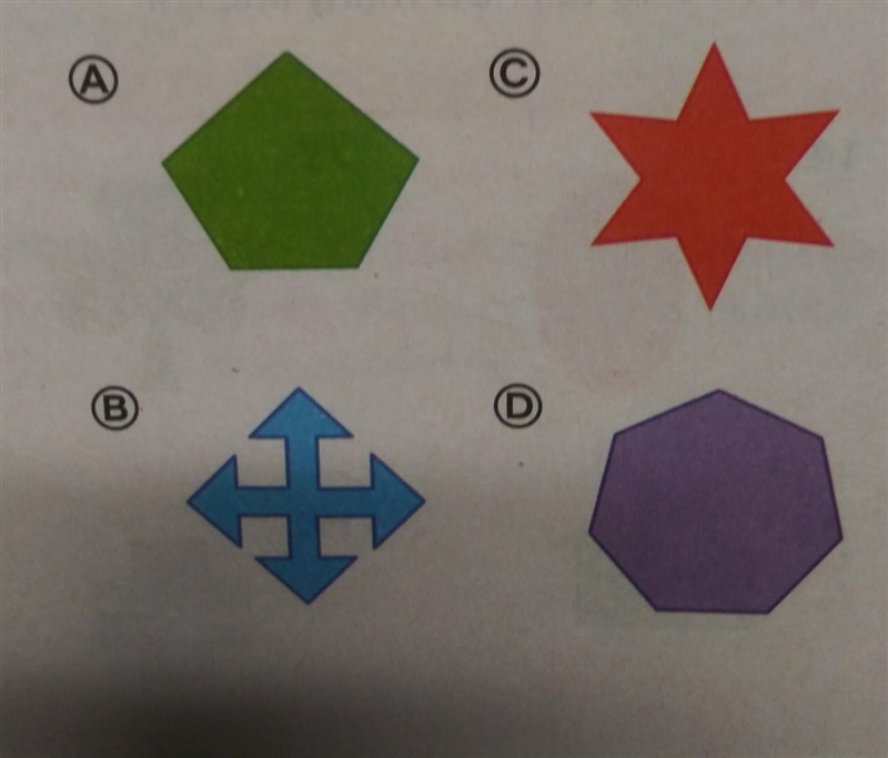 Which figure has 6 lines of symmetry draw is needed​-example-1