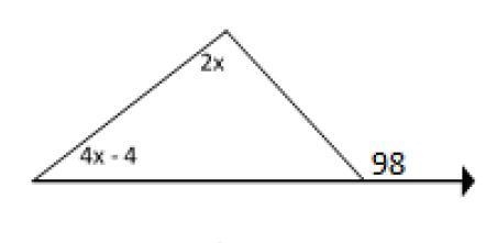 Find the value of the variable, x Group of answer choices 6 102 27 17-example-1