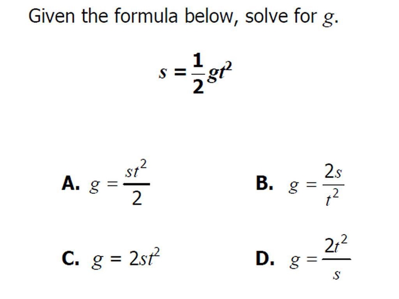 Given the formula below, solve for g.-example-1