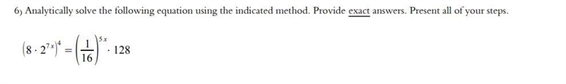 Solve by using logarithms, not the same base. I have absolutely no clue how to solve-example-1