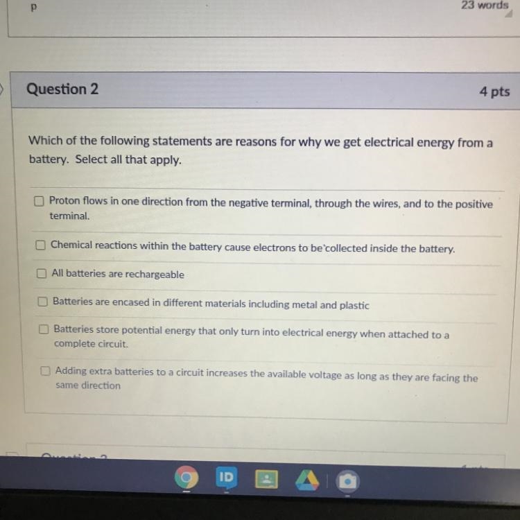 Which of the following statements are reasons for why we get electrical energy from-example-1