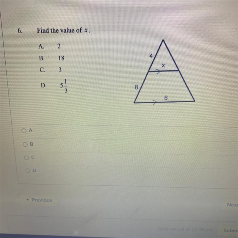 Find the valve of x-example-1