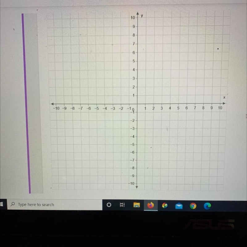 Plot the x- and y- intercepts to graph the equation. y= -1/2x - 3-example-1