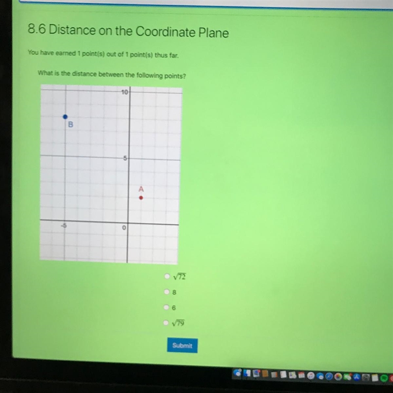 What is the distance between the following point?-example-1