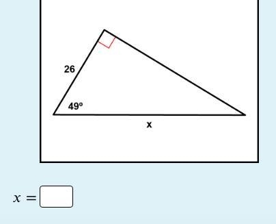 Please find the missing side of the triangle and round the answer to the nearest tenth-example-1