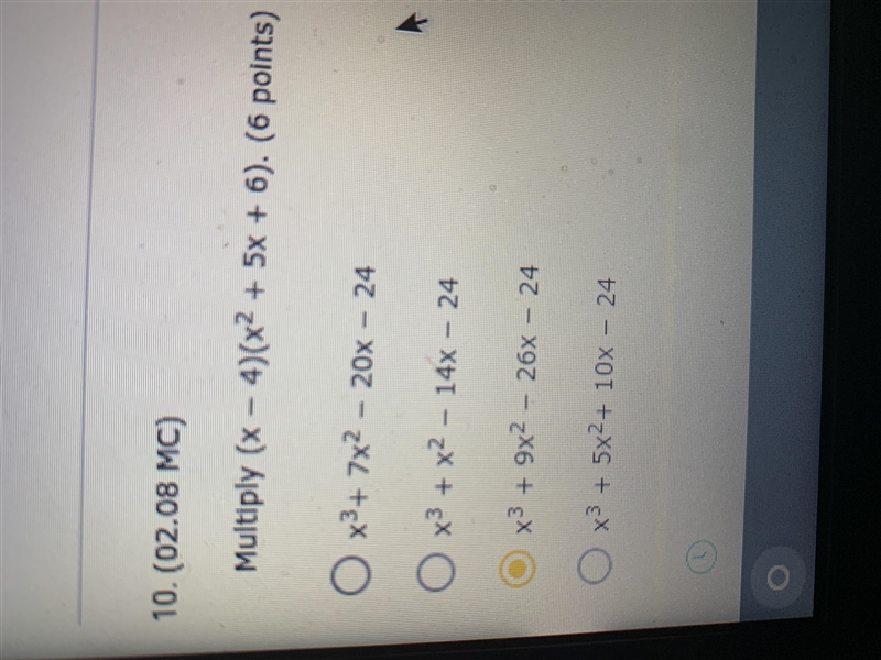 Multiply (x-4)(x^2+5x+6).-example-1