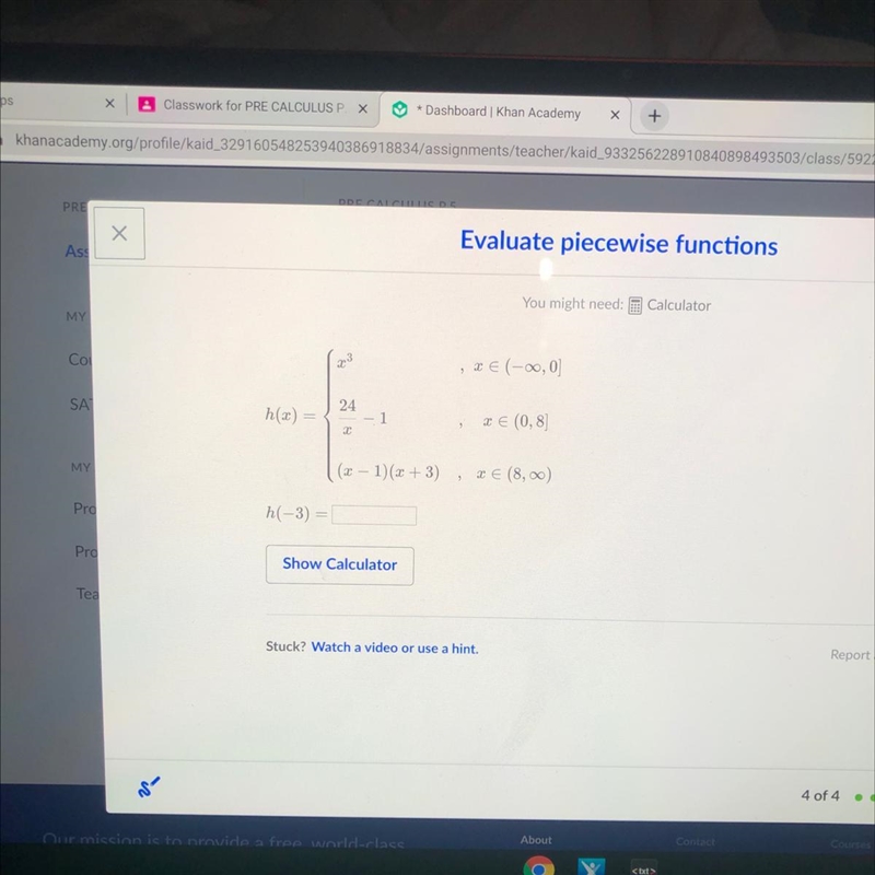 Evaluate piecewise functions-example-1