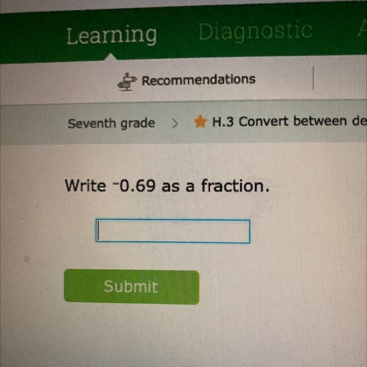 Write -16.3 as a mixed number.-example-1