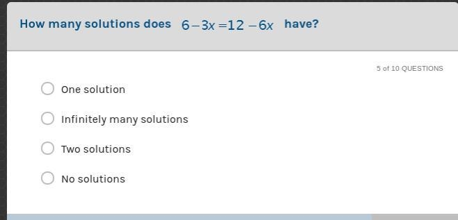 How many solution does this equation have LOOK AT SCREENSHOT ATTACHED-example-1