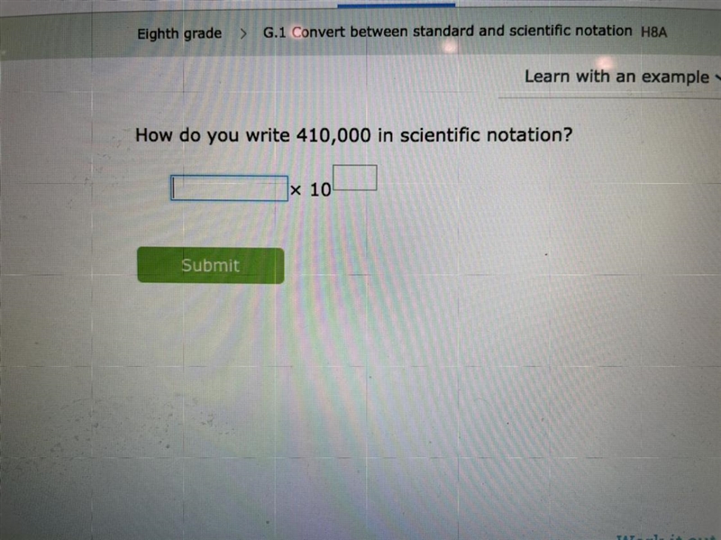 How do you write 410,000 in scientific notation?-example-1