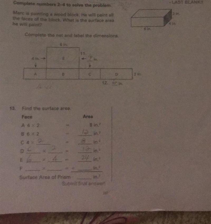 Fine the surface area-example-1