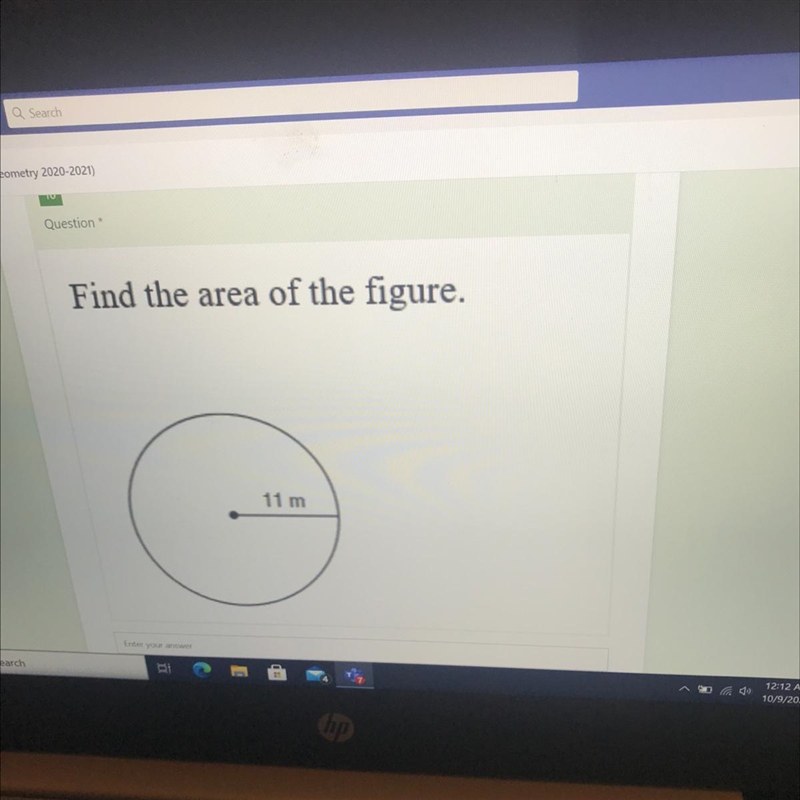 Find the area of the figure-example-1