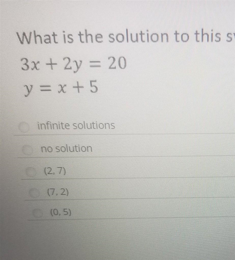 !!answer quickly!! the full question is, what is the solution to this system of equations-example-1