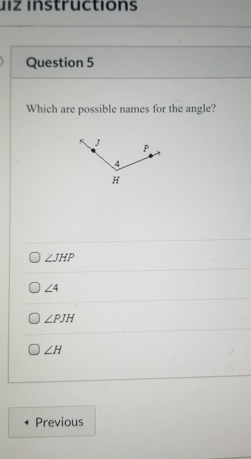 Which are possible names for the angle​-example-1