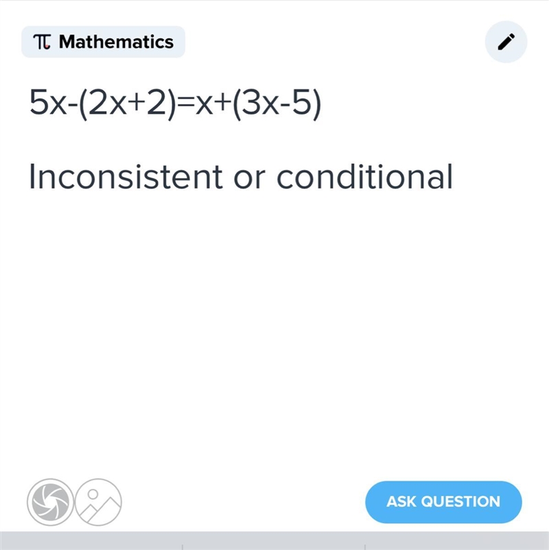 Is the question inconsistent or conditional?-example-1