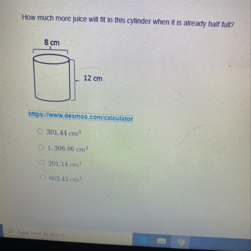 How much more juice will fit in the cylinder since its already full-example-1