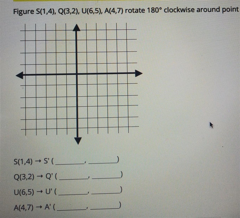 180 clockwise around point (0,1)​-example-1